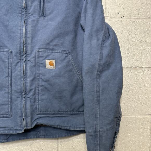 Carhartt Sherpa-Lined Canyon Jacket “French Blue” WJ022 FHB - Picture 3 of 8